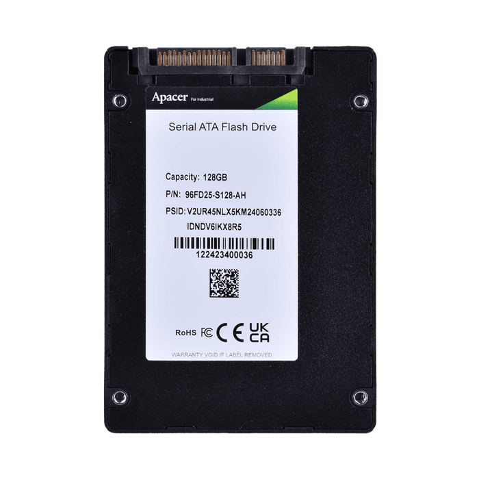 part number 96FD25-S128-AH APACER 2.5" SATA 128G Bics5 TLC  -25°C ~ +85 °C image