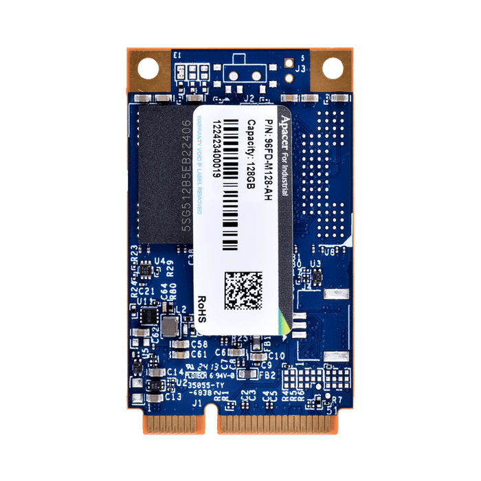 part number 96FD-M128-AH APACER mSATA 128G SATA3 TLC  -25°C ~ +85 °C image