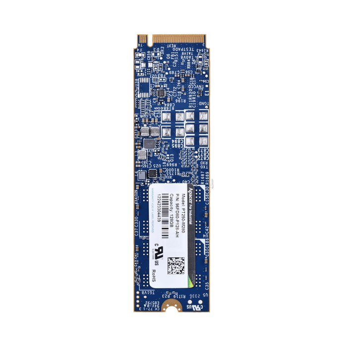 part number 96FD80-P128-AH APACER M.2 2280 NVME G4x4 128G -25°C ~ +85 °C image