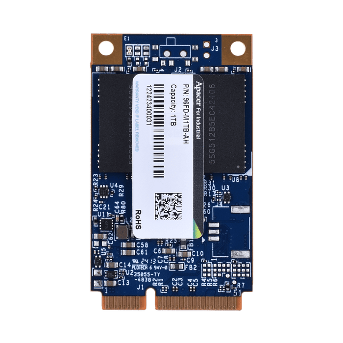 part number 96FD-M1TB-AH APACER mSATA 1TB SATA3 TLC -25°C ~ +85 °C image