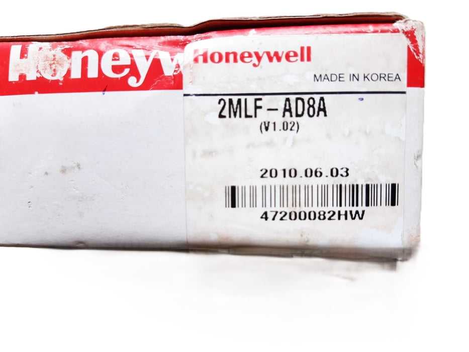 Honeywell 2MLF‑AD8A analog input module front view with 8 channels