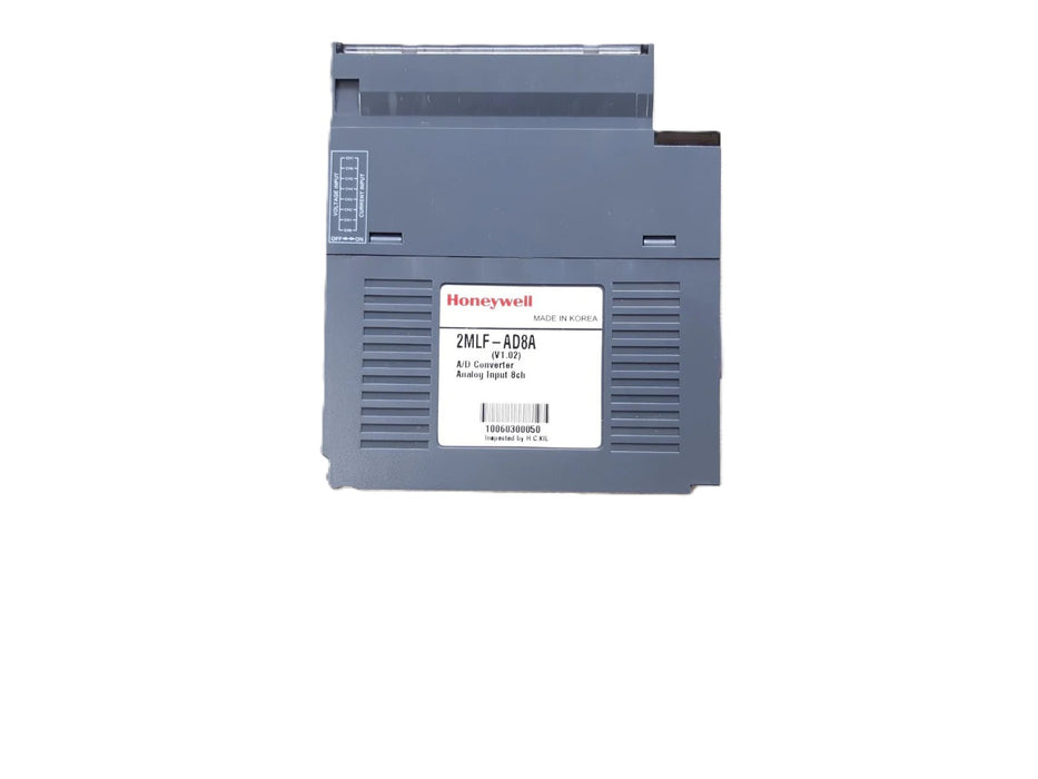 Close‑up of terminal block and PCB labels on Honeywell 2MLF‑AD8A