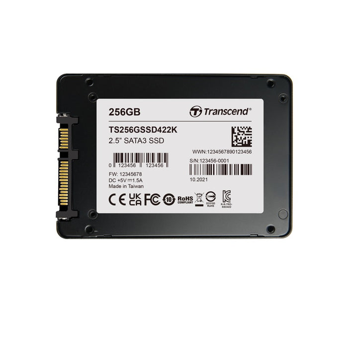 part number 96FD25-S256-TR71 Transcend 256GB 2.5" SSD SATAIII MLC image