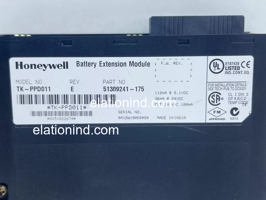 Honeywell TK-PPD011 51309241-175 Battery Extension Module