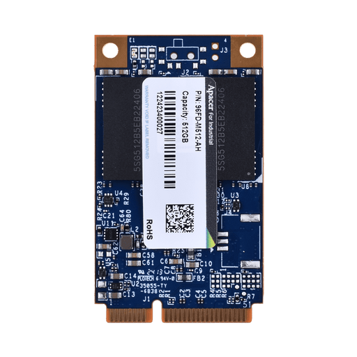 part number 96FD-M512-AH APACER mSATA 512G SATA3 TLC  -25°C ~ +85 °C image