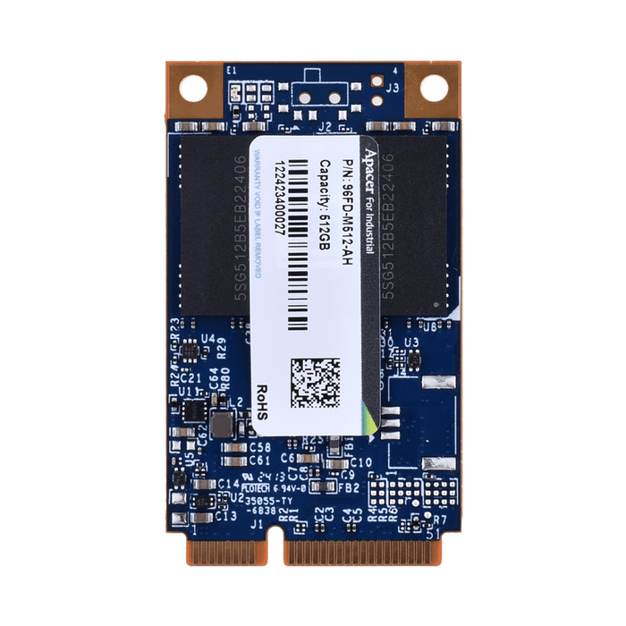 part number 96FD-M512-AH APACER mSATA 512G SATA3 TLC  -25°C ~ +85 °C image