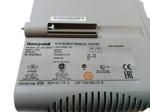 Honeywell 8C-PAIMA1 16-Channel Analog Input Module BACK view