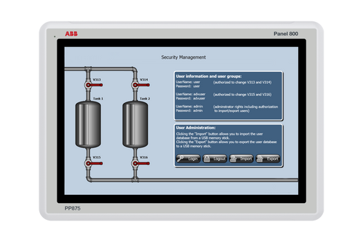 ABB 3BSE092977R1 PP875 Standard Panel 7"