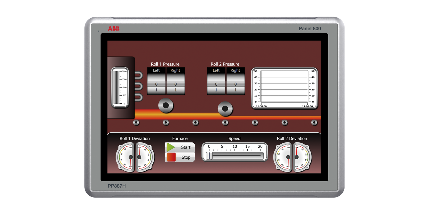 ABB 7PAA002011R1 PP887H - CFC Rugged Panel 15"