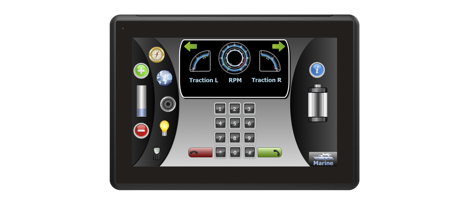 ABB 3BSE092982R1 PP875M Black Panel 7"