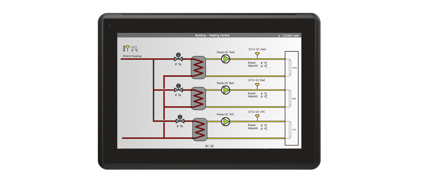 ABB 3BSE092983R1 PP875H Black Panel High Brightness 7"