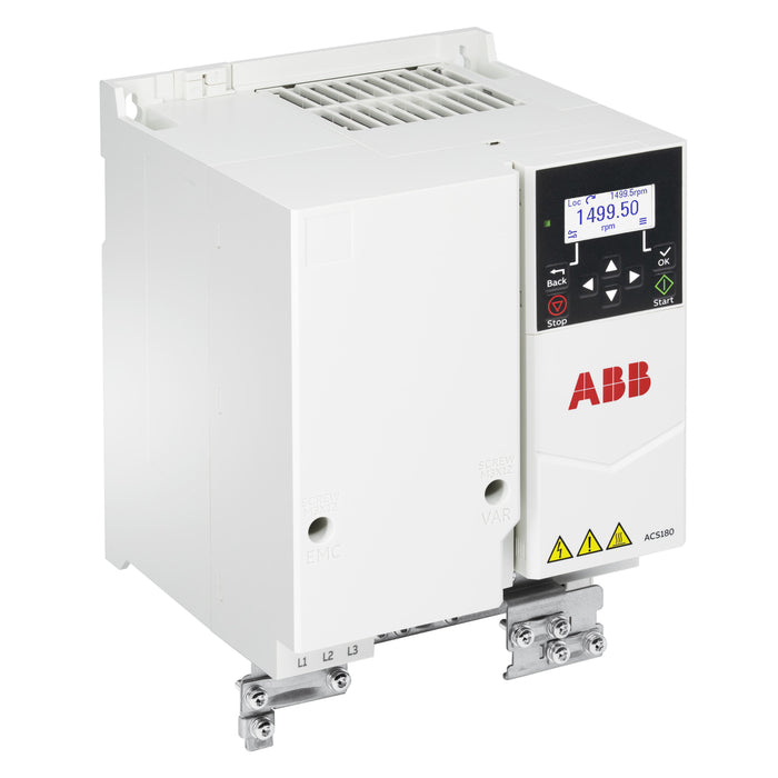 LV AC machinery drive module, IEC: Pn 15 kW, 32.0 A, 400 V, UL: Pld 20 Hp, 27.0 A, 460 V (ACS180-04S-033A-4)