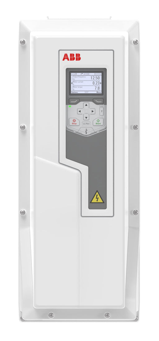 LV AC industrial wall-mounted single drive, IEC: Pn 5.5 kW, 12.6 A, 400 V, UL: Pld 7.5 Hp, 12 A, 500 V (ACS580-01-12A7-4+B063)