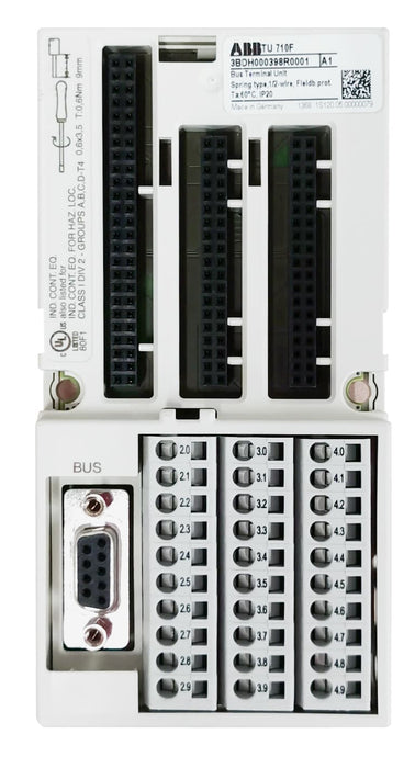 ABB 3BDH000398R0001 TU 710F Terminal Unit, 24 VDC