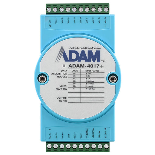 part number ADAM-4017+-F 8AI Modbus RS-485 Remote I/O image