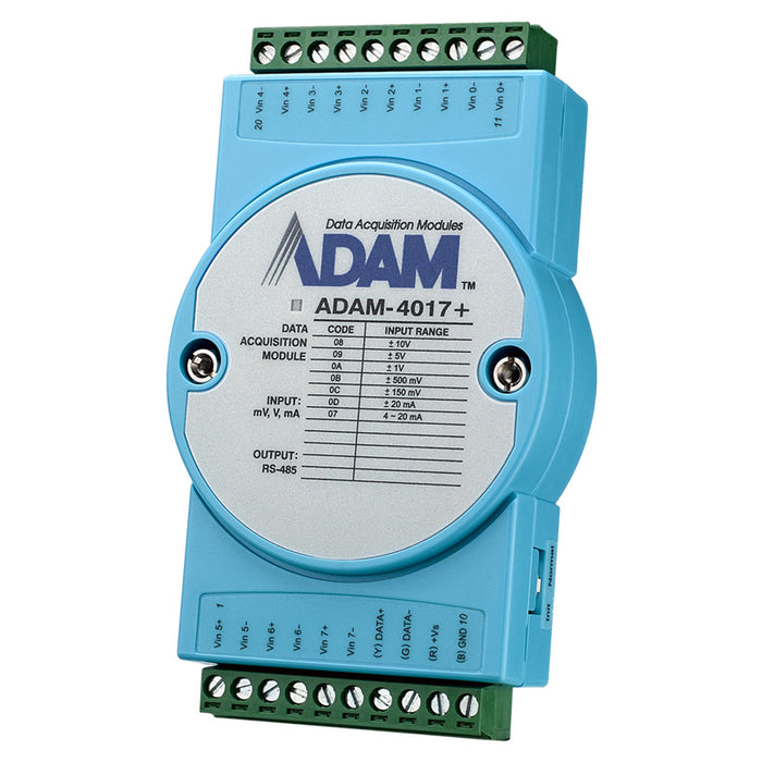 part number ADAM-4017+-F 8AI Modbus RS-485 Remote I/O image