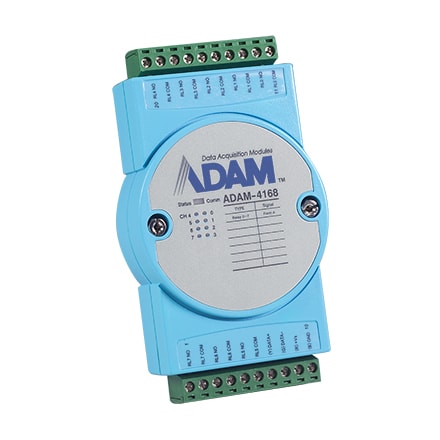 part number ADAM-4168-C 8Relay Robust Modbus RS-485 Remote I/O image