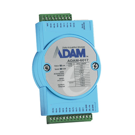 part number ADAM-6017-D 8AI/2DO IoT Modbus/SNMP/MQTT Ethernet Remote I/O image