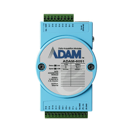 part number ADAM-6051-D 12DI/2Counter/2DO IoT Modbus/SNMP/MQTT Ethernet Remote I/O image