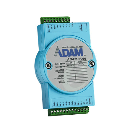 part number ADAM-6066-D 6Pwer Relay/6DI IoT Modbus/SNMP/MQTT Ethernet Remote I/O image