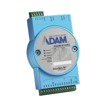 part number ADAM-6150EI-AE 8DI/7DO EtherNet/IP Fieldbus Remote I/O image