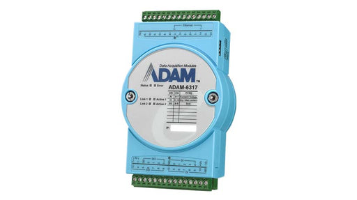 part number ADAM-6317-A1 8AI/11DI/10DO IoT Modbus/OPC UA Ethernet Remote I/O image