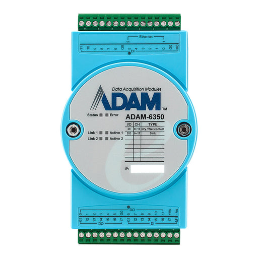 part number ADAM-6350-A1 18DI/18DO IoT Modbus/OPC UA Ethernet Remote I/O image