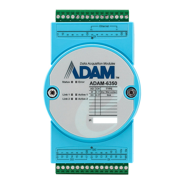 part number ADAM-6350-A1 18DI/18DO IoT Modbus/OPC UA Ethernet Remote I/O image