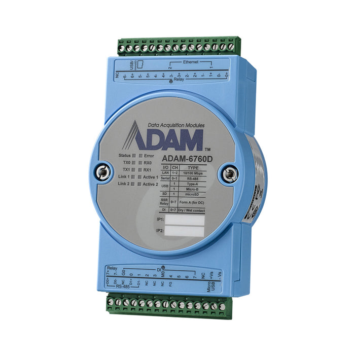 part number ADAM-6760D-A Intelligent I/O Gateway with SSR Relay image