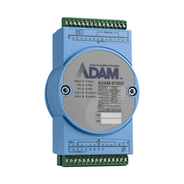 part number ADAM-6760D-A Intelligent I/O Gateway with SSR Relay image