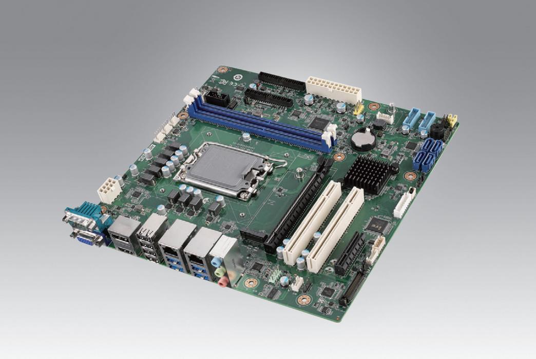 AIMB-508HM-EAA1 MicroATX Motherboard with Intel® 12th/13th/14th Gen CPU, Triple Display, Dual LAN, and Industrial I/O