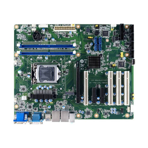 Advantech AIMB-707 ATX motherboard top view with LGA1200 socket and DDR4 memory slots