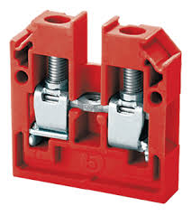 Connectwell CMB4R-4 PANEL MOUNT SCREW CLAMP TB RED (Pack Of 100 Qty)