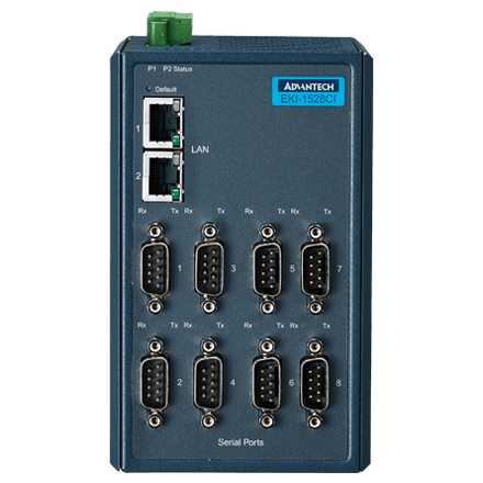 part number EKI-1528I-DR-AE 8-port RS-232/422/485 Serial Device Server - Wide Temperature image