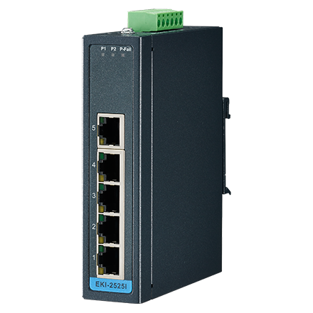 part number EKI-2525I-BE 5 10/100Mbps Unmanaged Ethernet Switch,  -40~75? image