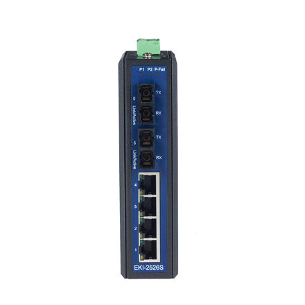 part number EKI-2526S-AE 4+2 SC Single-mode Unmanaged Ethernet Switch image
