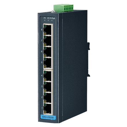 part number EKI-2528I-BE 8 10/100Mbps Unmanaged Ethernet Switch,  -40~75? image