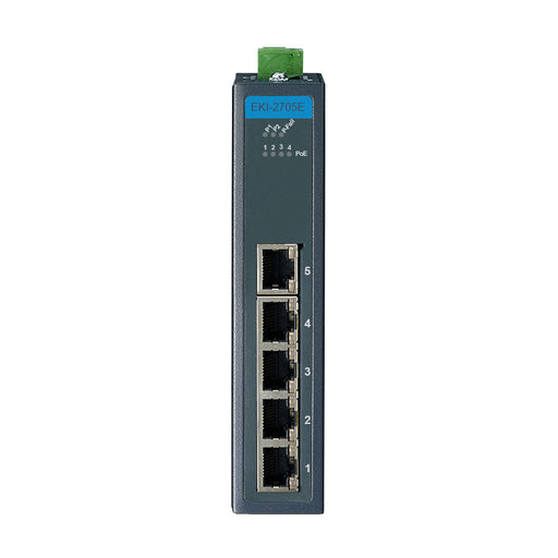 part number EKI-2705E-1GPI-A 5FE Unmanaged Ind. PoE Switch W/T image