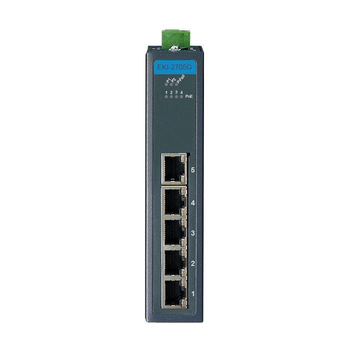 part number EKI-2705G-1GPI-A 5GE Unmanaged Ind. PoE Switch W/T image