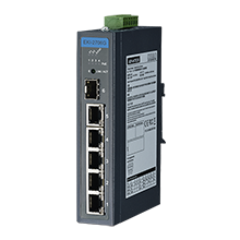 part number EKI-2706G-1GFPI-BE 6 port Gigabit Unmanaged Ethernet Switch with 4 PoE+ port,-40~75? image