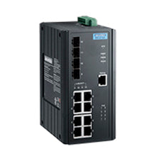 part number EKI-2712G-4FPI-AE 12 Port Gigabit Unmanaged Ethernet Switch with 8 PoE+ port,-40~75?,48VDC image