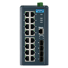 part number EKI-2720G-4F-AE 16+4G Port Full Gigabit Unmanaged Ethernet Switch, 12~48VDC image