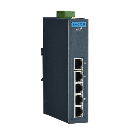 part number EKI-2725-CE CONTACT ADVANTECH FOR PRICING - 5 port Full Gigabit Unmanaged Ethernet Switch image