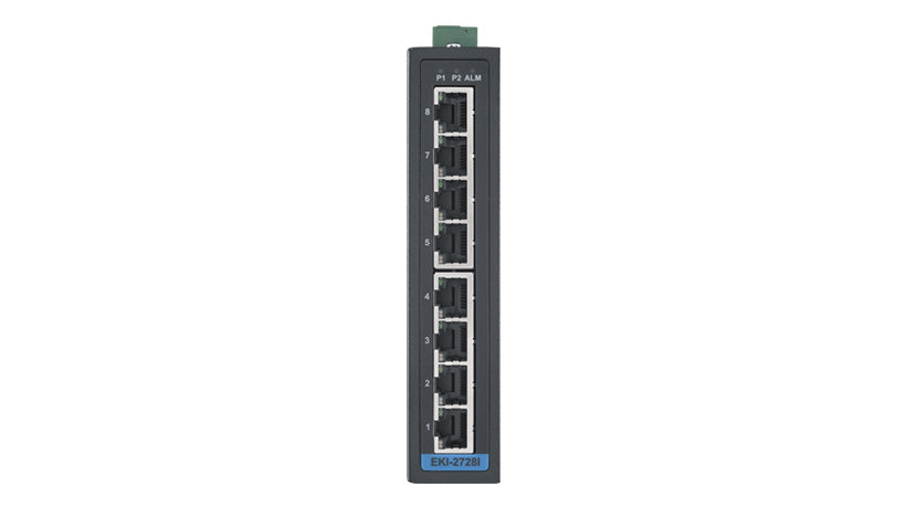 part number EKI-2728-D CONTACT ADVANTECH FOR PRICING -- 8-port Ind. Unmanaged GbE Switch image
