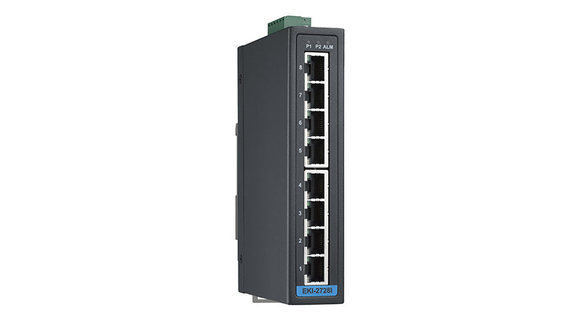 part number EKI-2728-D CONTACT ADVANTECH FOR PRICING -- 8-port Ind. Unmanaged GbE Switch image