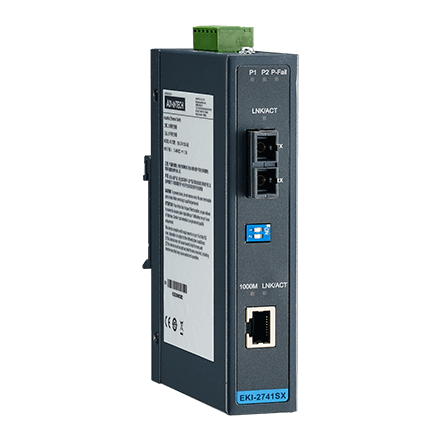 part number EKI-2741SX-BE Media Converter, 1000Mbps, Multimode 850nm, SC image