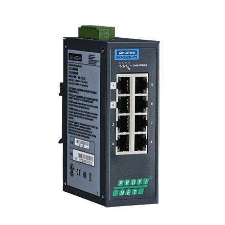 part number EKI-5528I-PN-AE 8 10/100Mbps Lite Managed Ethernet Switch support PROFINET,-40~75? image