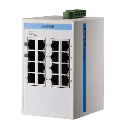 part number EKI-5726I-AE 16 port Full Gigabit Unmanaged Ethernet Switch, ATEX/C1D2, -40~75? image