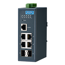 part number EKI-7706E-2FI-AE 4+2G port Gigabit Managed Ethernet Switch with 4 PoE+ port,-40~75? image