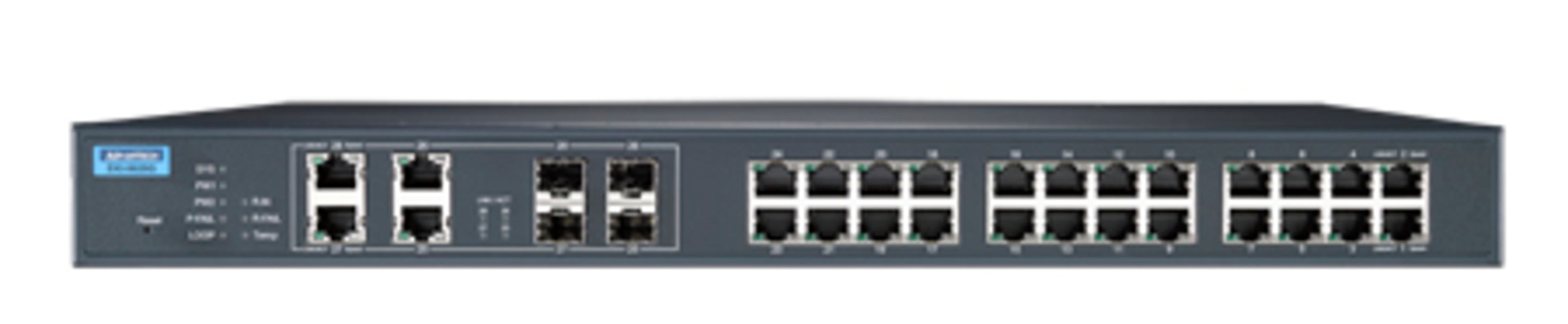 Advantech EKI-9628G-4CI-AE | 28-Port L3 Managed Industrial Ethernet Switch